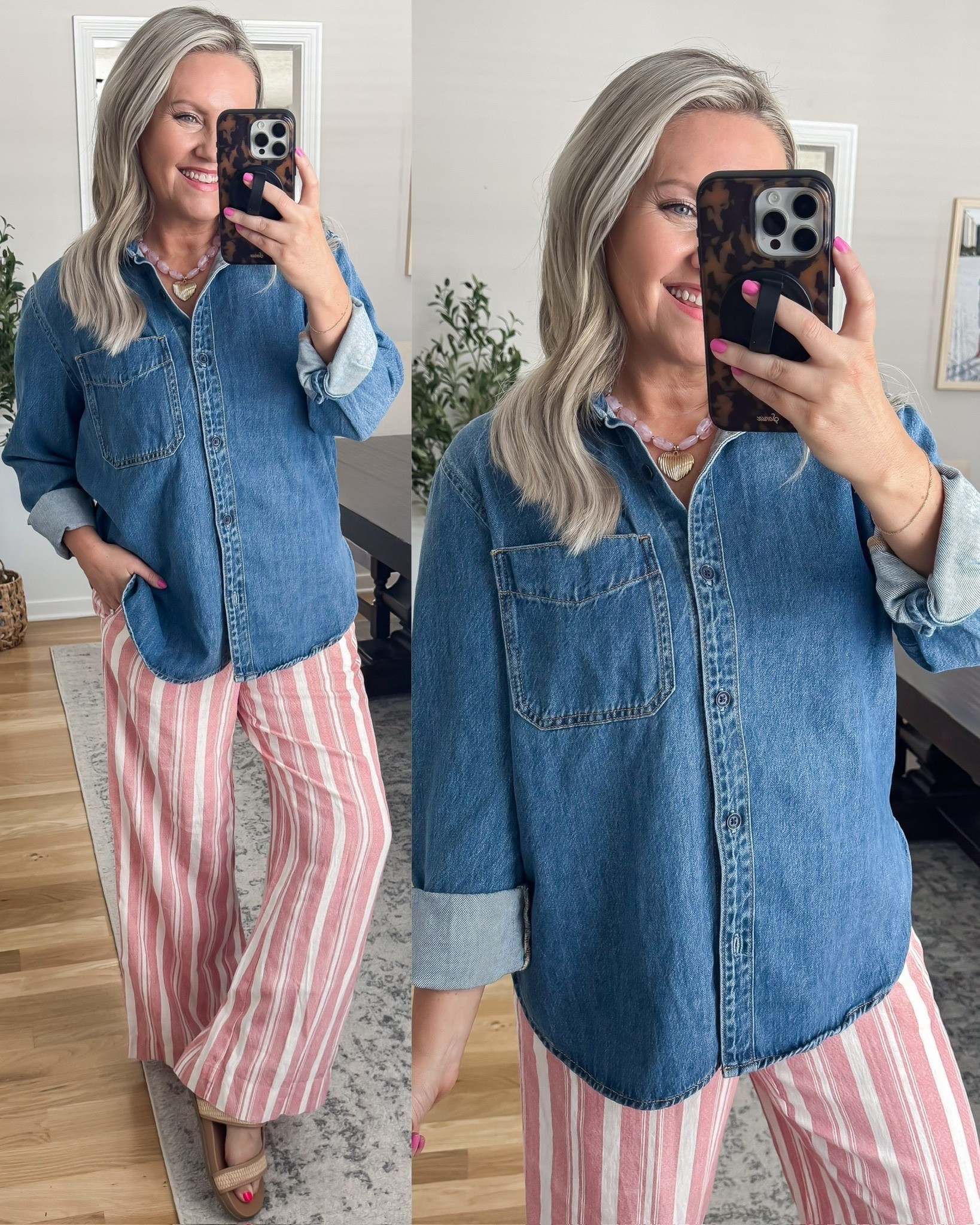 These striped pants are so comfortable! Loving the color for spring and summer 🌸

#LTKOver40 #LTKootd #LTKSeasonal