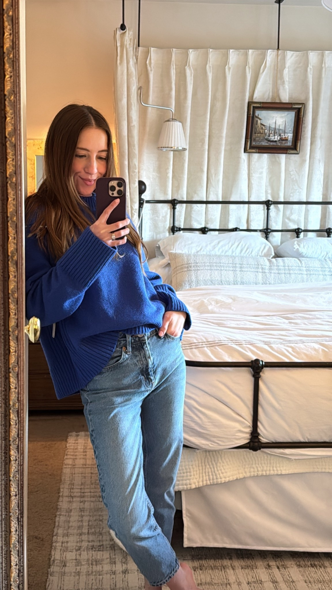 Can we talk about the COLOR of this sweater?! I had to have it. Actually, I left it behind in the store and went back 3 days later for it because I couldn’t stop thinking about it 😂 

Def worth the purchase, it’s so soft and my new fabric shaver will keep it in tip-top shape. Linking both for you 💙 

#LTKFindsUnder50 #LTKPetite #LTKSeasonal