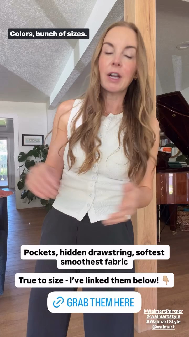 #WalmartPartner @walmartstyle #WalmartStyle @walmart
They have pockets, hidden drawstring, and the softest smoothest fabric! Plus, they are true to size.