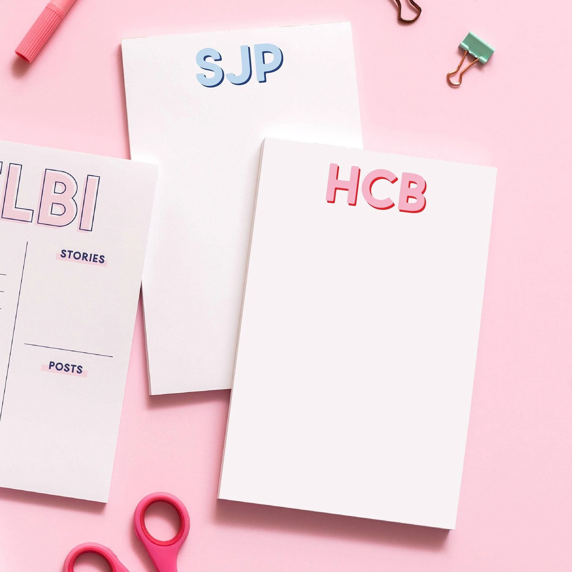 Modern Classics Monogram Notepad | Joy Creative Shop