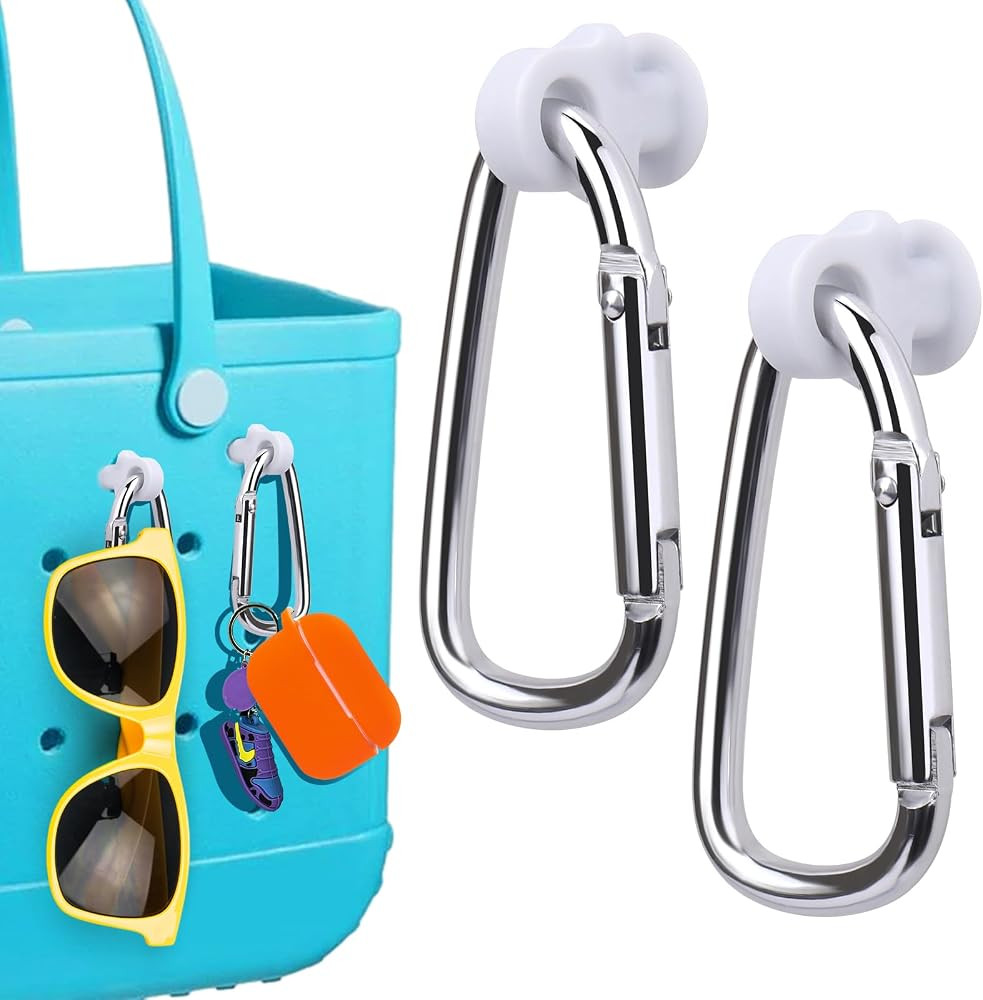 Mity rain Key Holder for Bogg Bag, Accessories for Bogg Bags Original X Large, Insert Charm Carabiner Keychain for Beach Bag | Amazon (US)