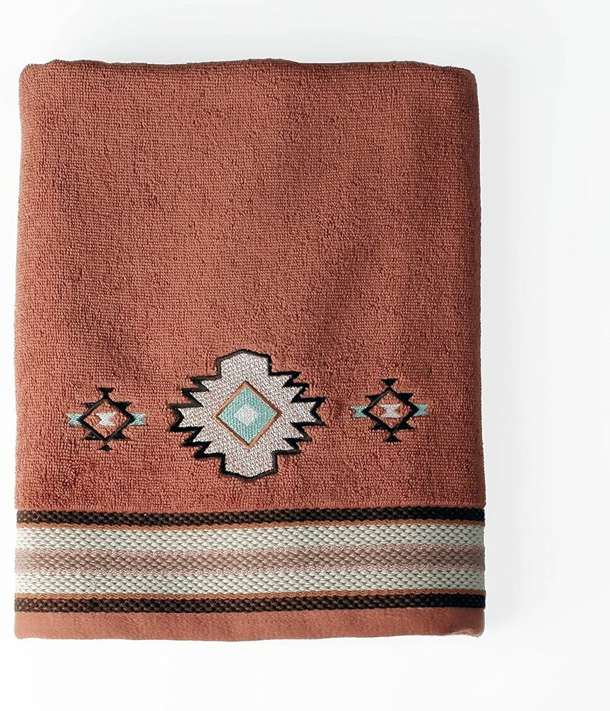 SKL Home Southwest Sunset Bath Towel, 25X50,Cotton, Rust | Amazon (US)