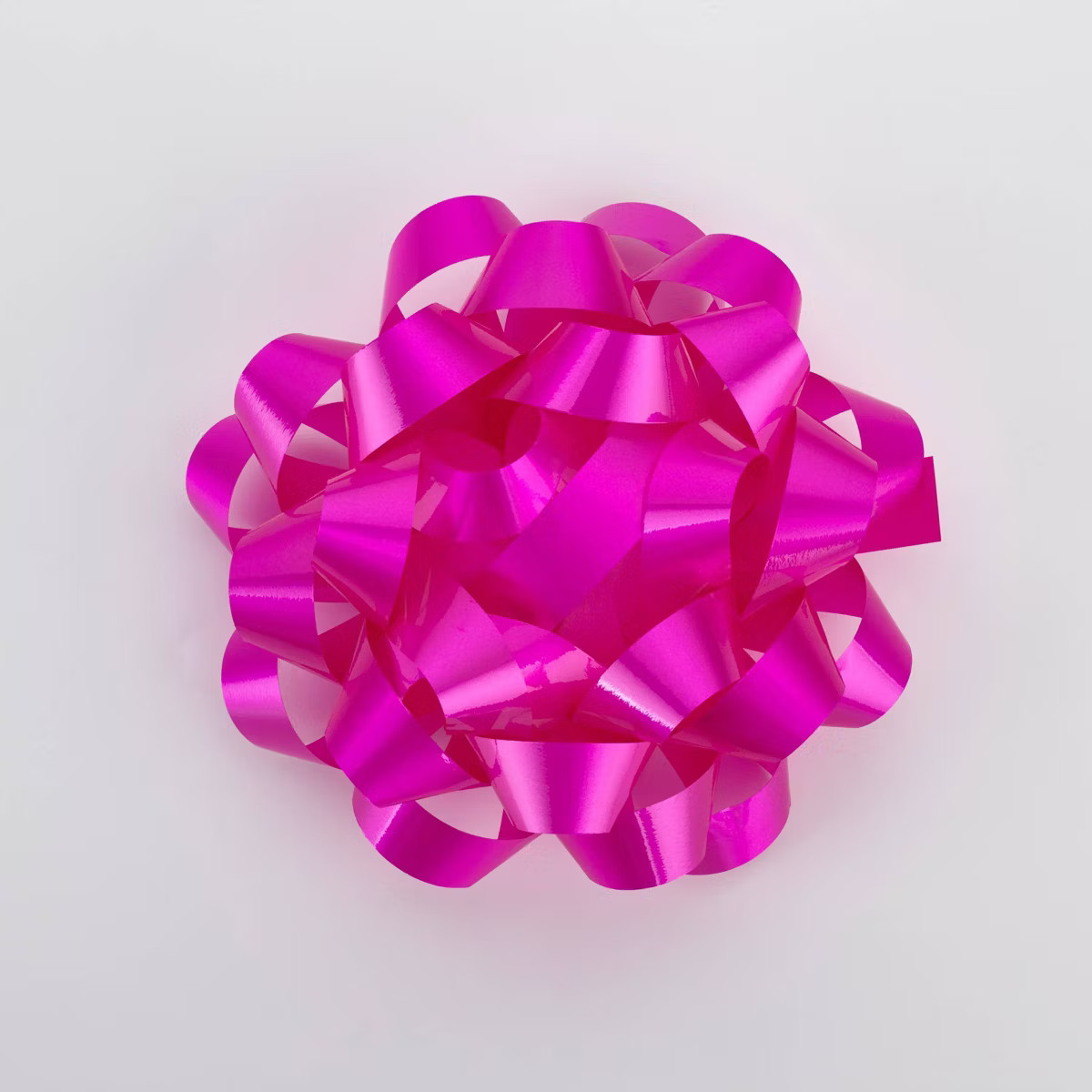 Bows And Sparkles 6" Large Glossy Gift Bow Pink | Target