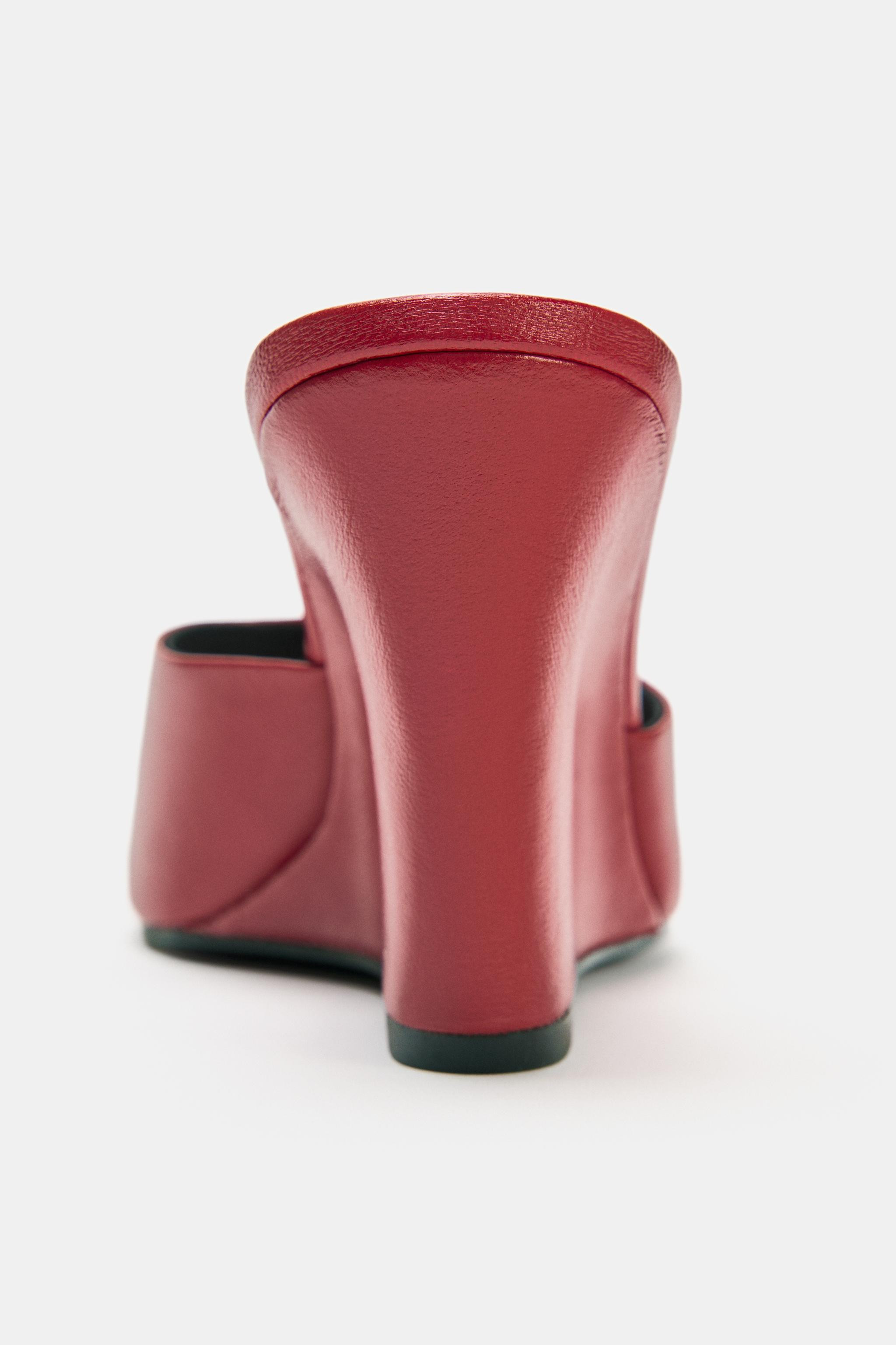 LEATHER WEDGES | Zara UK