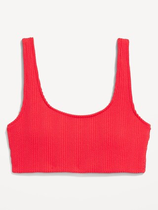Ribbed Scoop-Neck Swim Top | Old Navy (US)