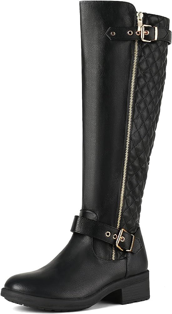 DREAM PAIRS Women's Knee High Riding Boots | Amazon (US)