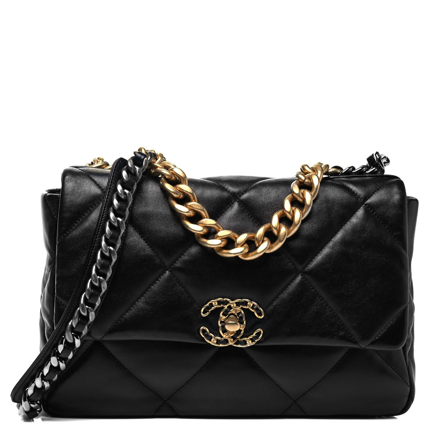 CHANEL

Lambskin Quilted Large Chanel 19 Flap Black | Fashionphile