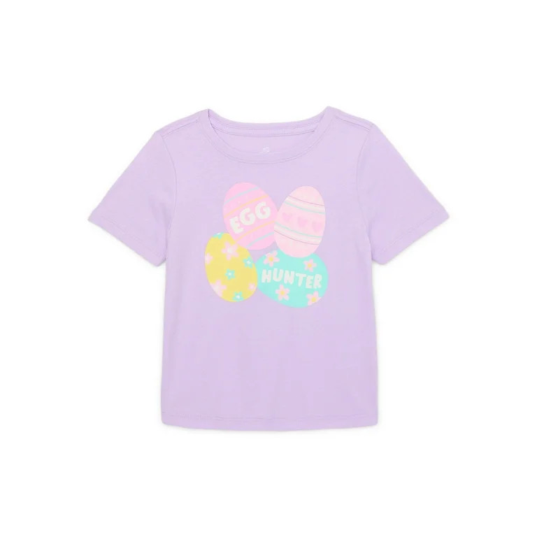 Way To Celebrate Toddler Easter Short Sleeve Graphic T-Shirt, Sizes 12M-5T - Walmart.com | Walmart (US)
