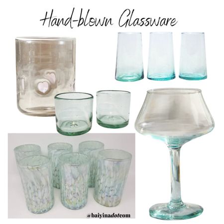 Hand-blown glassware, elegant, rustic, tablescape, holiday, classy, thick-walled glass, artisan, cocktail

#LTKfindsunder50 #LTKhome #LTKSeasonal