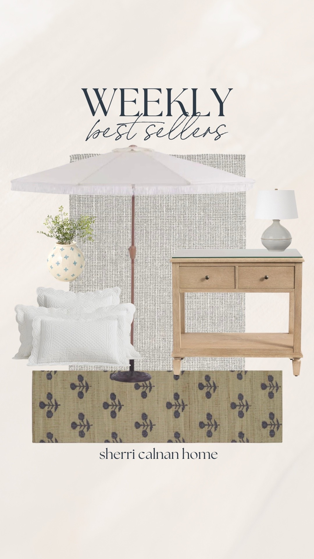 Your top picks from this week! I’m so glad that this white patio umbrella is finally back in stock! This jute runner also continues to be a favorite of yours as well as this scalloped bedding and this beautiful vase and lamp! ✨🤍

#LTKHome #LTKSaleAlert