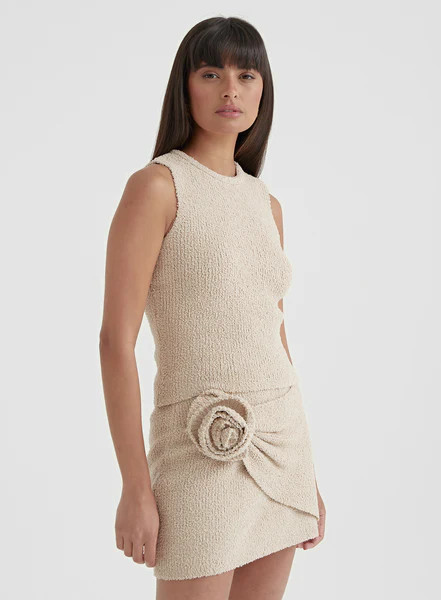 Camel Boucle Knit Vest Top - Lovisa | 4th & Reckless