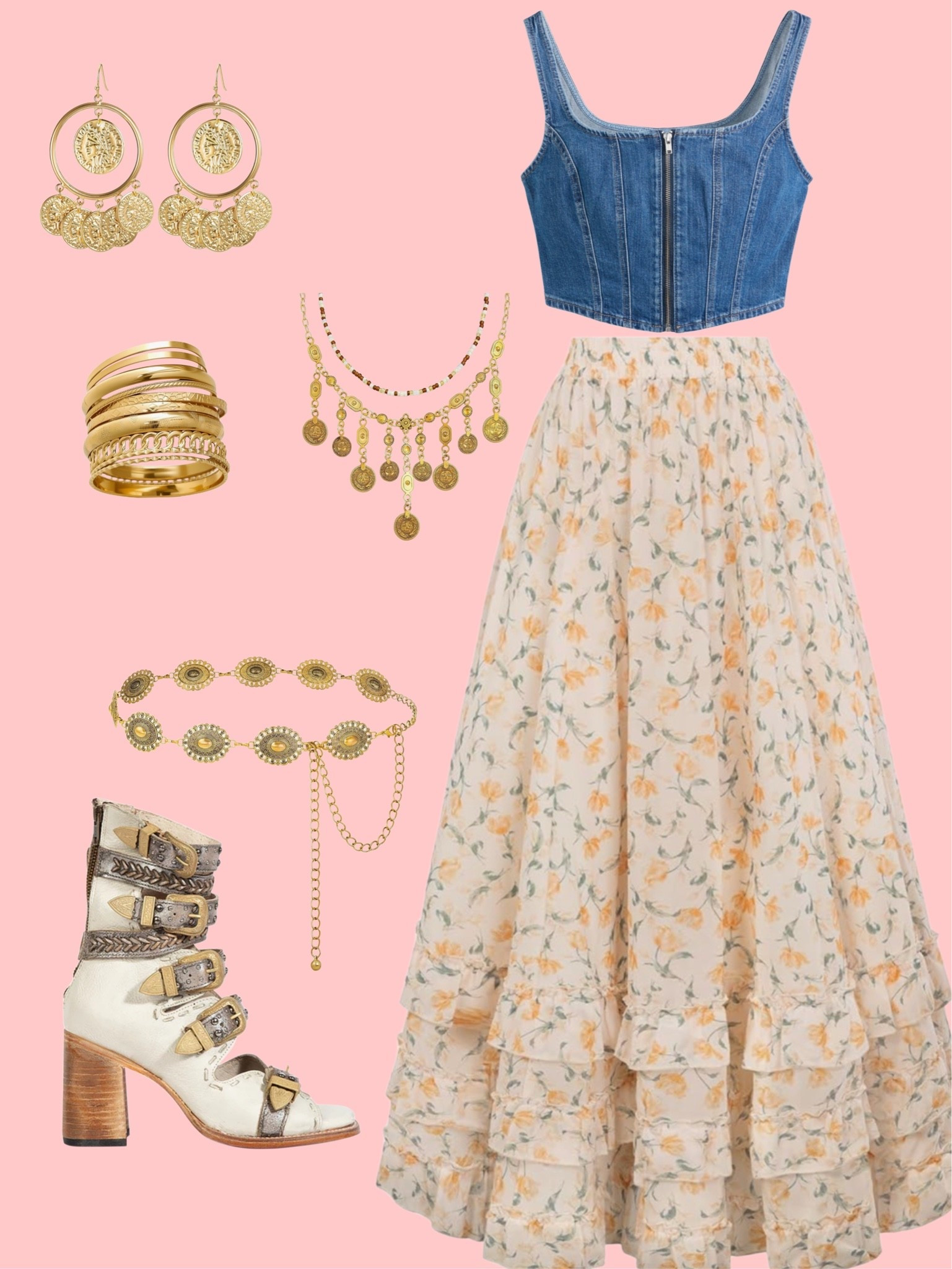 A summer bohemian look with gold accessories ✨

#LTKootd #LTKSaleAlert #LTKSeasonal