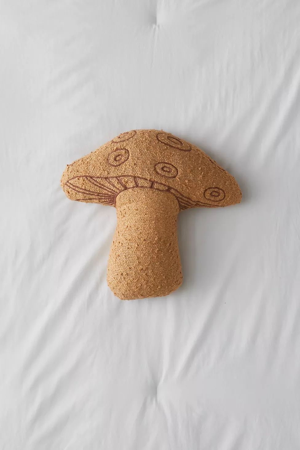 Boucle Mushroom Throw Pillow | Urban Outfitters (US and RoW)