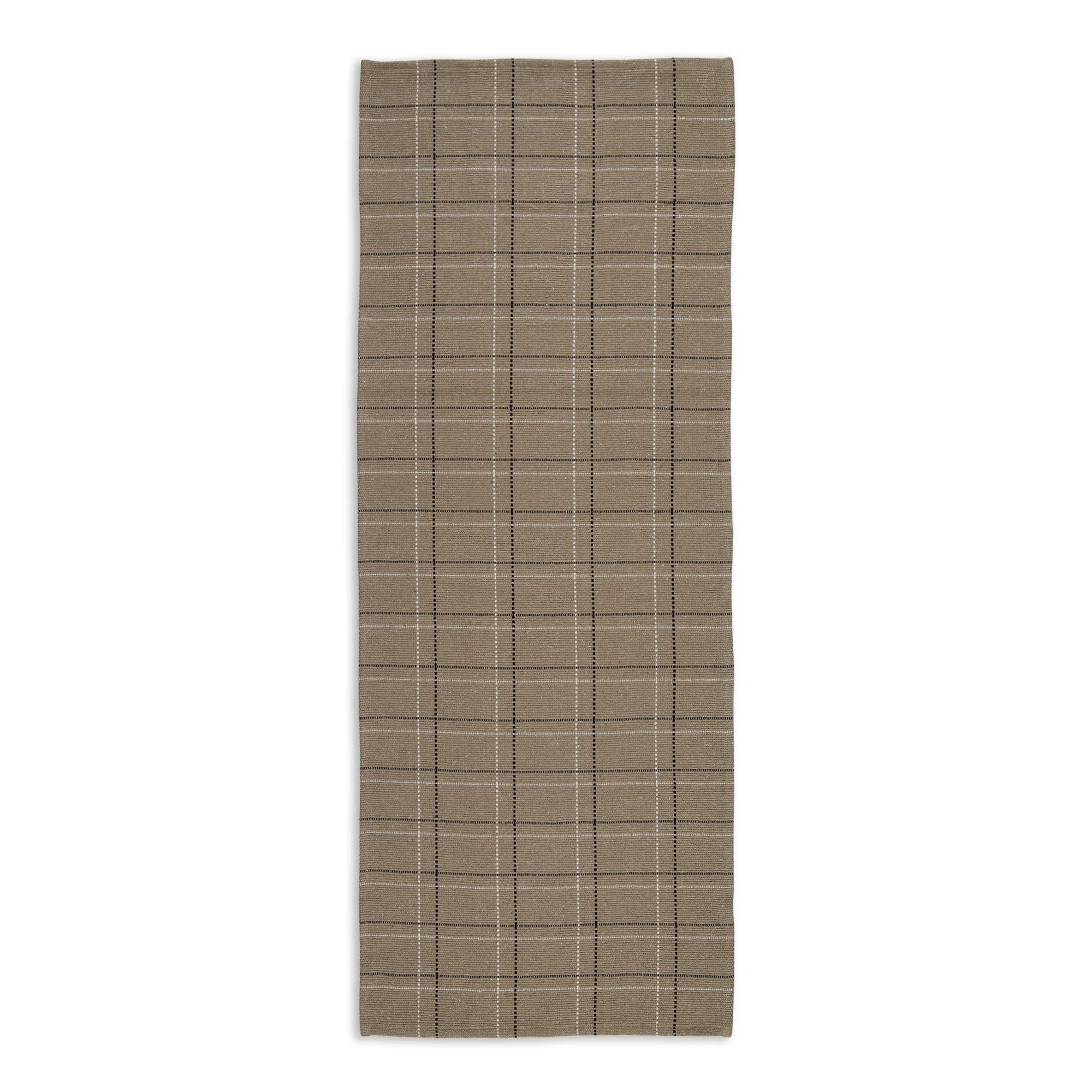 Gracie Oaks Runner Adeeb Plaid Cotton Stone Area Rug | Wayfair | Wayfair North America