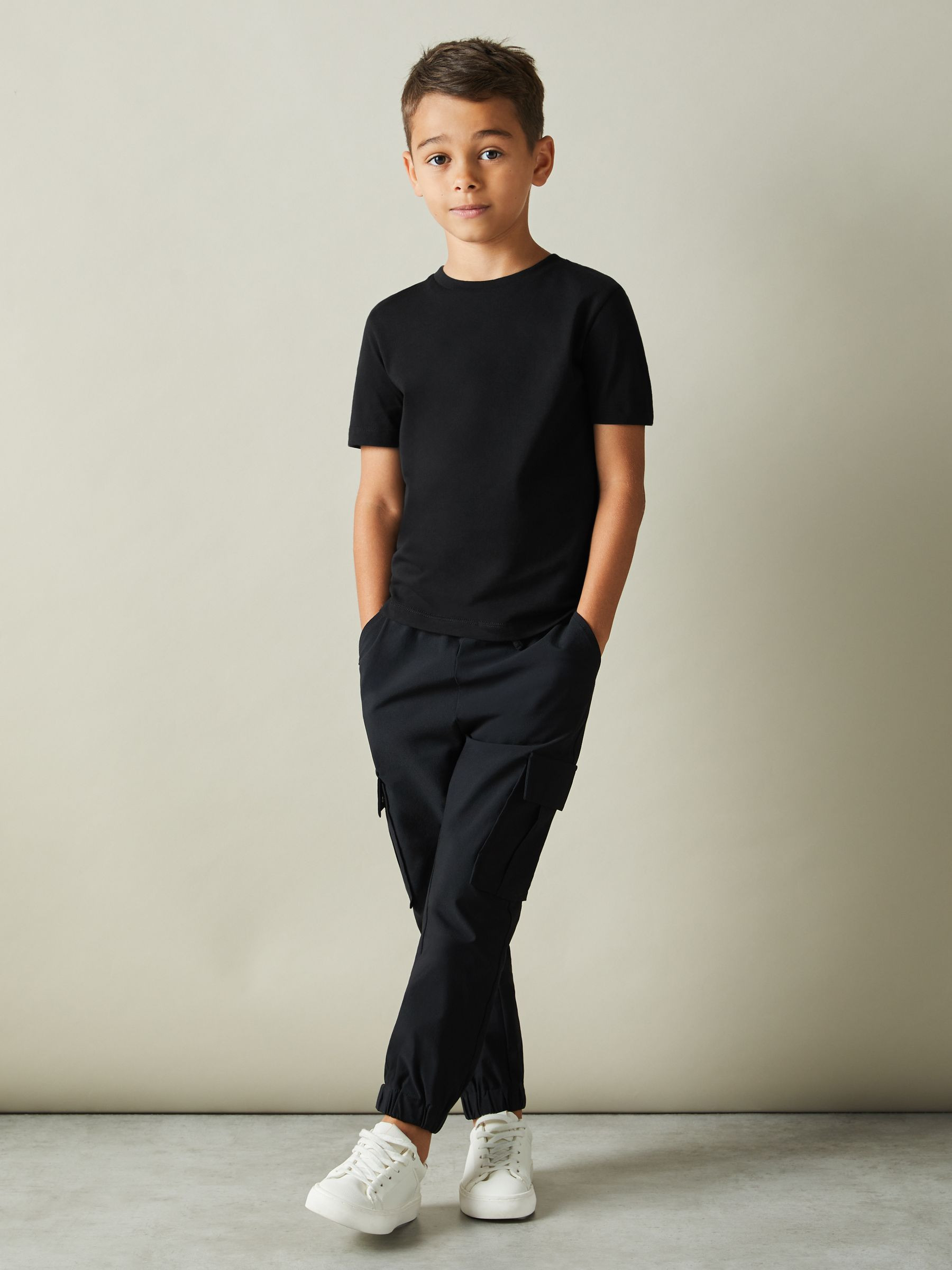 Reiss 9-13 yrs Crew Neck T-Shirt in Black | REISS | Reiss US