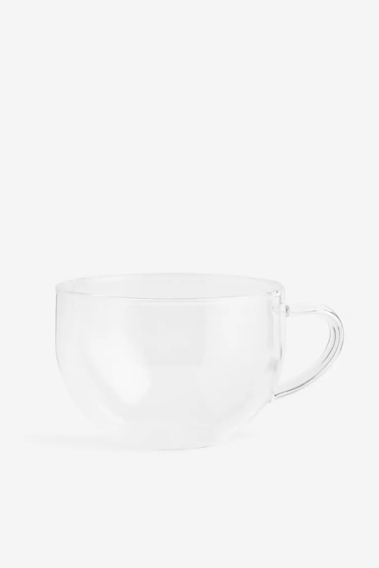 Ribbed Glass Coffee Cup With Straw — LITTLE CRAFTS LONDON