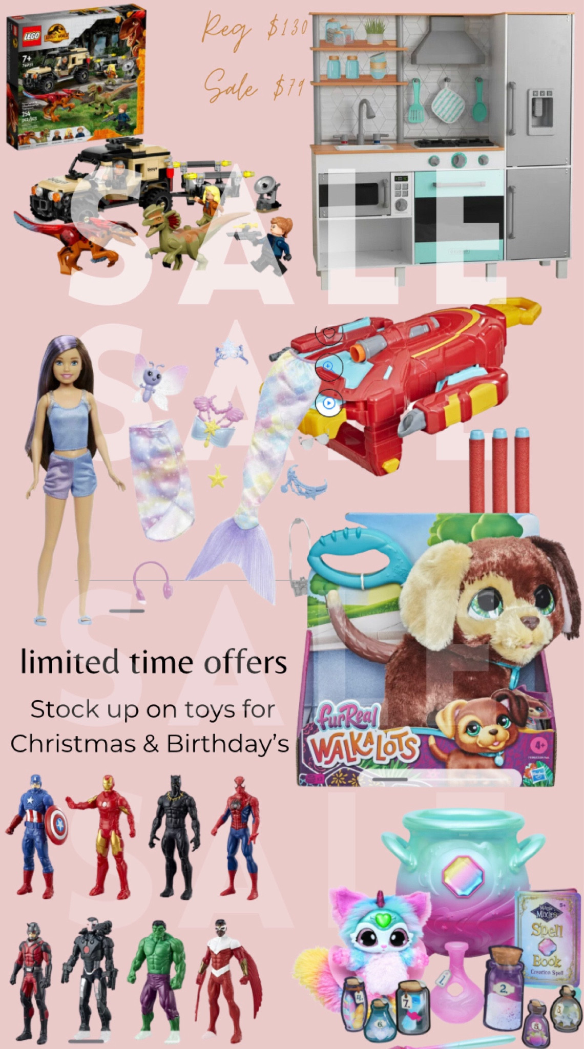 The best Toy Deals! Stock up on presents for your little one for Christmas and Birthday’s! Barbies, Nerf, Legos and more on mega sale! 

#LTKkids #LTKFind #LTKsalealert
