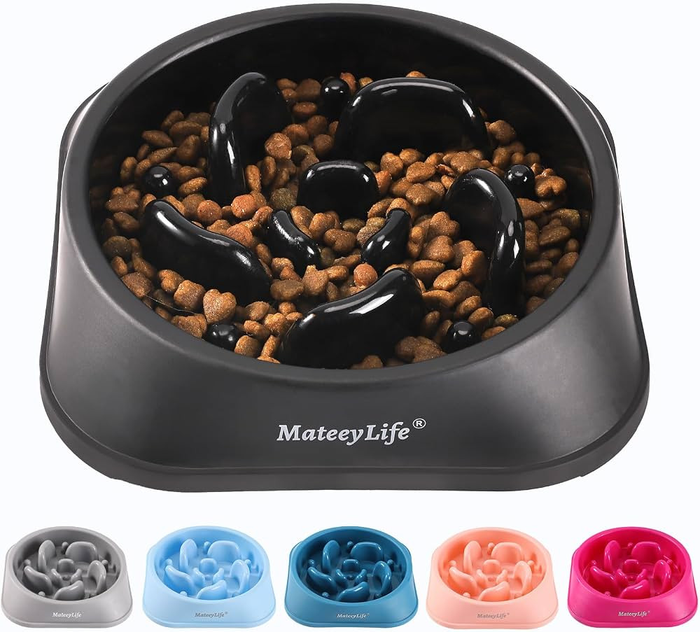 Mateeylife Hundenapf, Anti Schling Napf Hund f\u00fcr Mittelgro\u00dfE und Gro\u00dfE Hunde, Slow... | Amazon (DE)