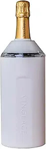 Vinglacé Wine Bottle Chiller- Portable Champagne Insulator- Stainless Steel Wine Cooler Sleeve, ... | Amazon (US)