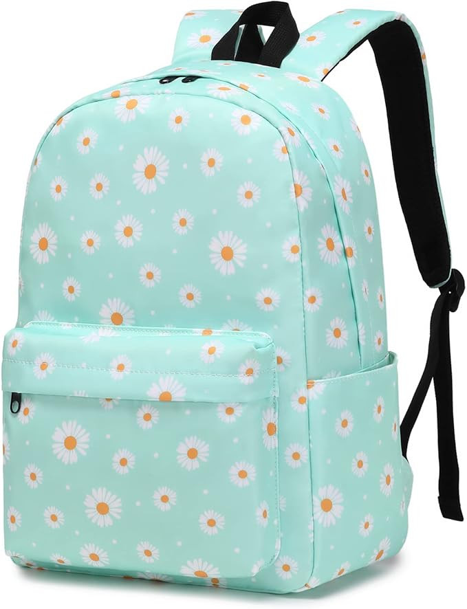 Kouxunt Daisy School Backpack for Girls Womens, School Bags Collge Bookbags Laptop Backpacks for ... | Amazon (US)