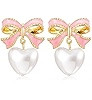 GOLD BOW EARRINGS: Simple and exquisite design, unique style and perfect color are suitable for a... | Amazon (US)