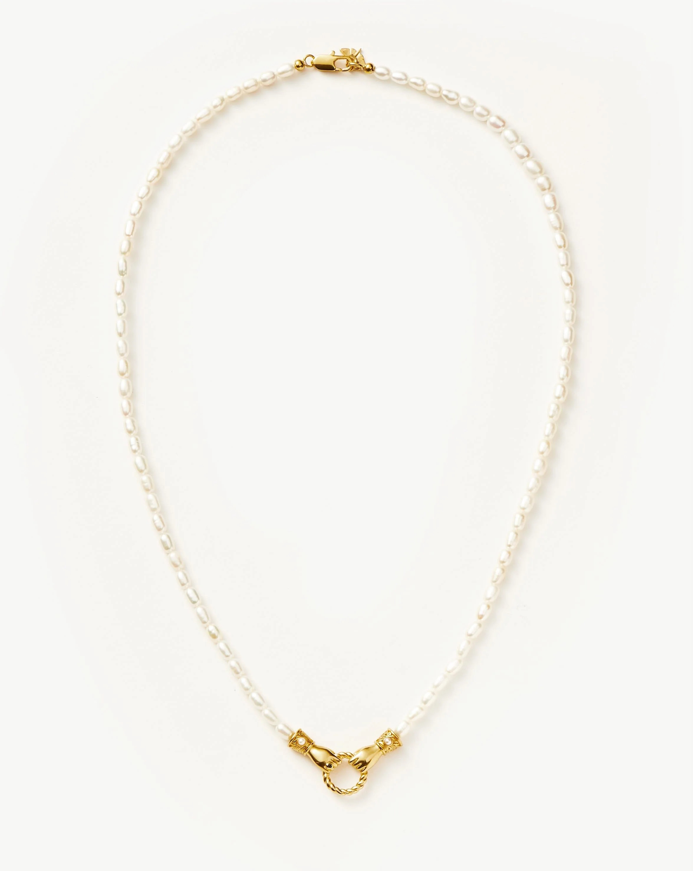 Harris Reed Medium In Good Hands Pearl Pendant Necklace Necklaces | Missoma UK