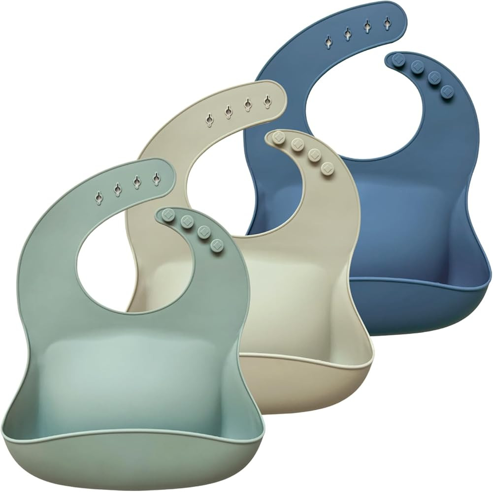 Hippypotamus Silicone Baby Bibs - Soft Waterproof Bibs for Babies & Toddlers | Amazon (US)