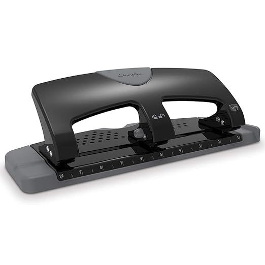 Swingline 3 Hole Punch, Desktop Hole Puncher 3 Ring, SmartTouch Metal Paper Punch, Home Office Su... | Amazon (US)