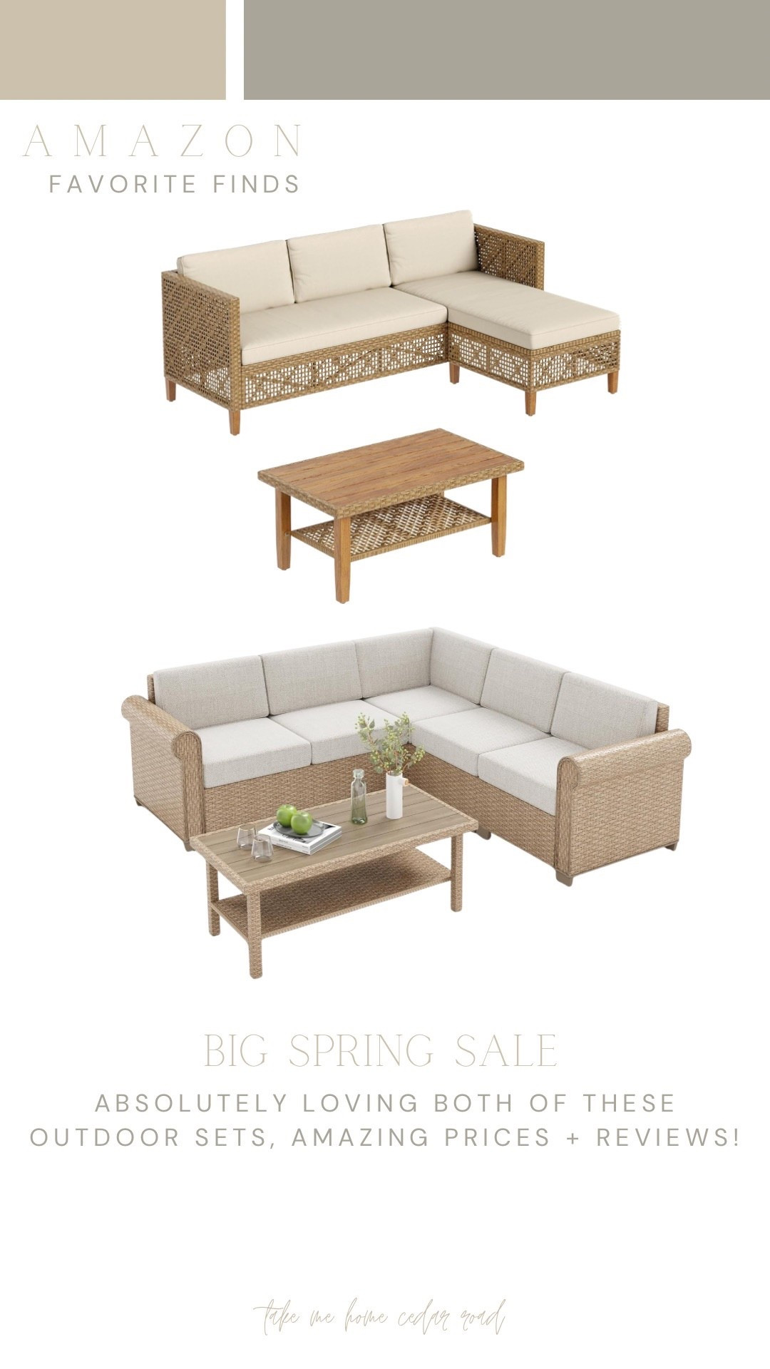 I love these two outdoor furniture sets available on Amazon - both on sale now!!!

Outdoor furniture, patio furniture, outdoor seating set 

#LTKHome #LTKSaleAlert