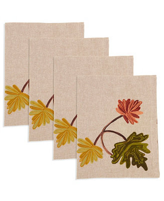 Golden Grove Leaf Napkin, Set of 4 | Macy's