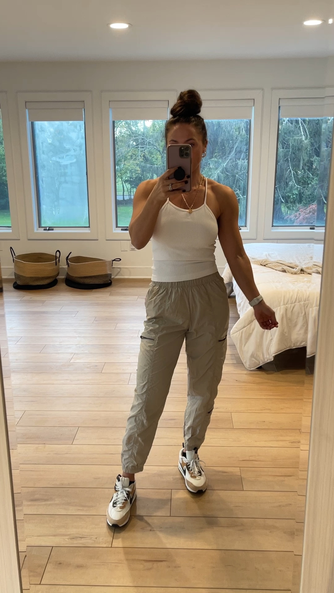 Fall fashion 
Fall outfits 
These Smocked joggers are so comfortable! I’m in a size small and they fit true to size. 
#Targetfashion 
#targetstyle


Nike sneakers 


#LTKVideo #LTKstyletip #LTKshoecrush