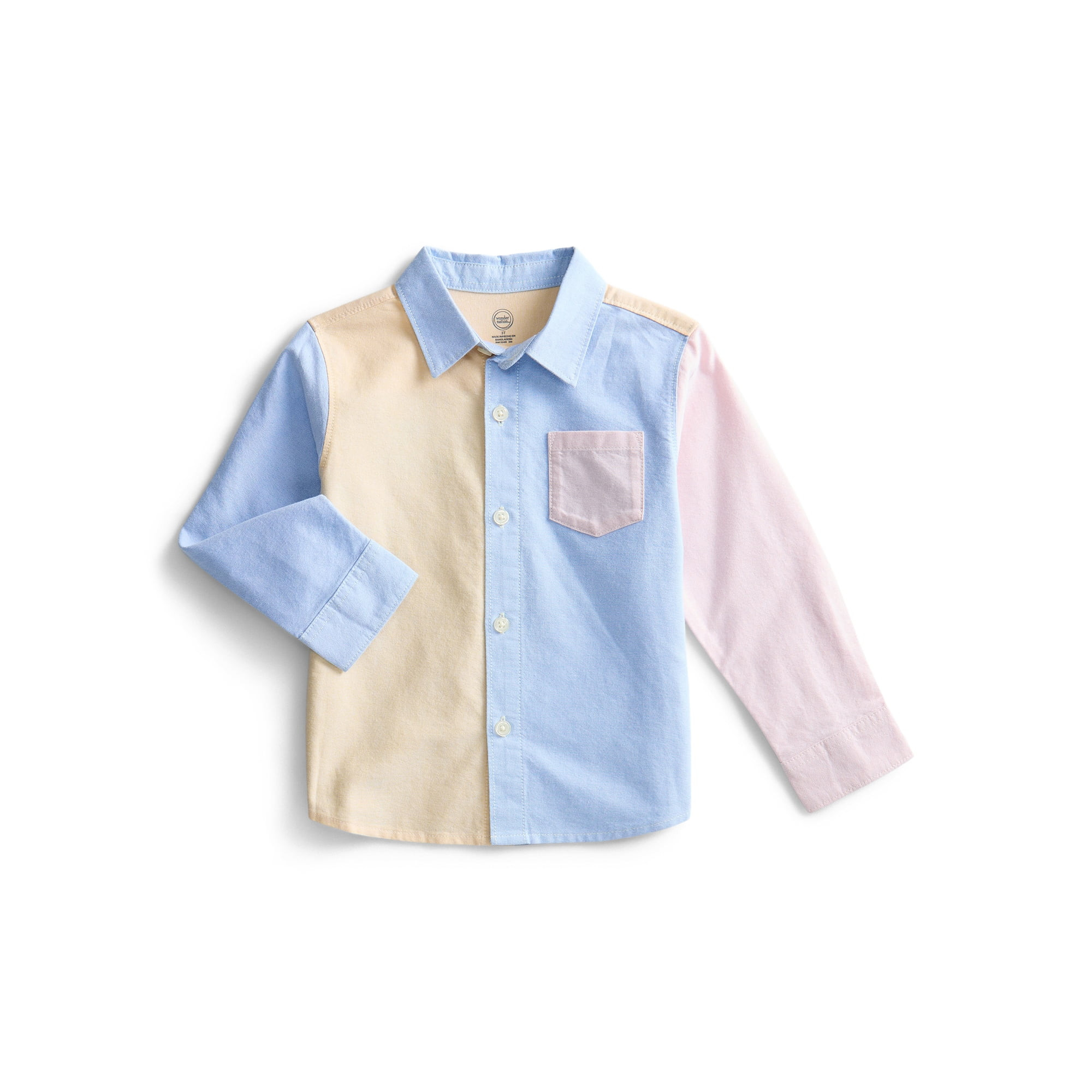 Wonder Nation Toddler Boys Woven Shirt, Sizes 12M-5T | Walmart (US)