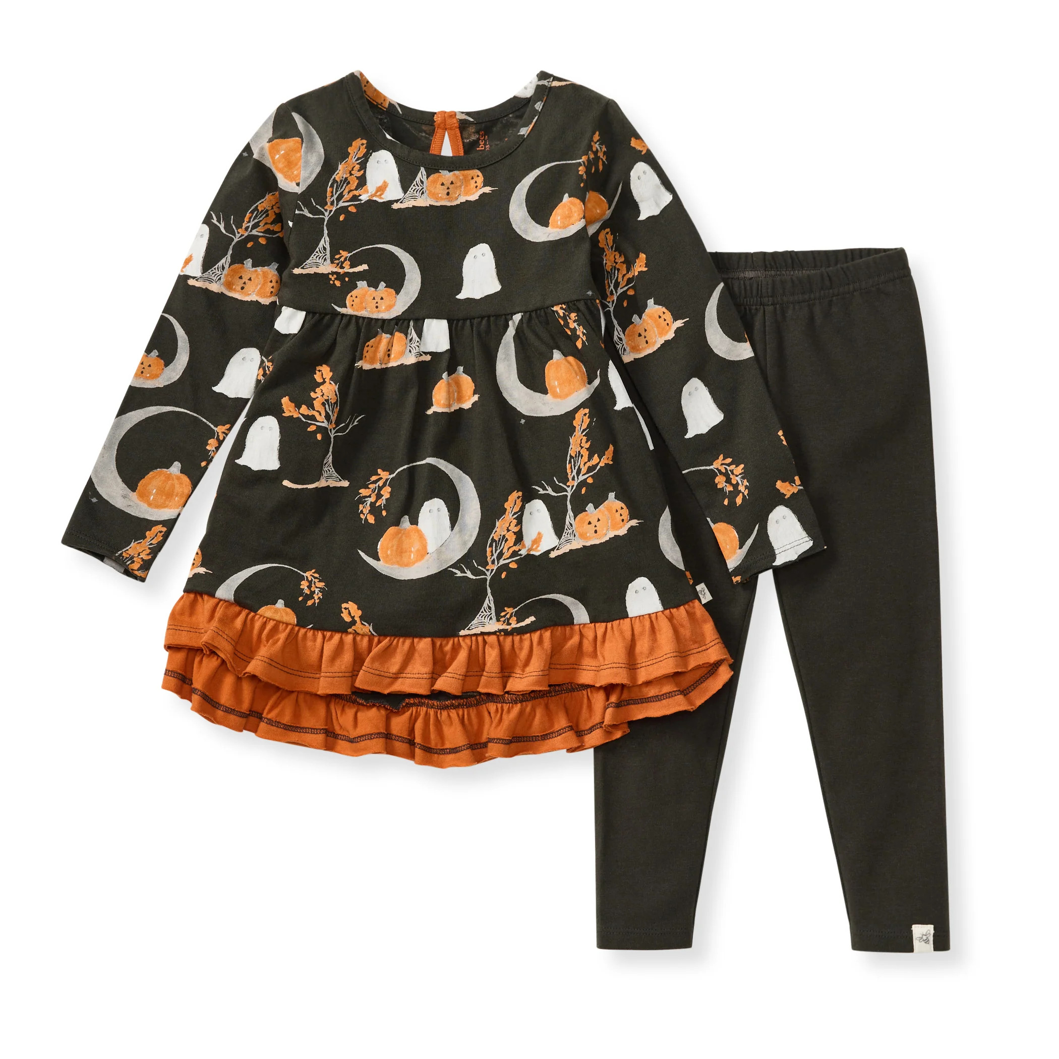 Moonlight Fright Tunic & Pants Set | Burts Bees Baby