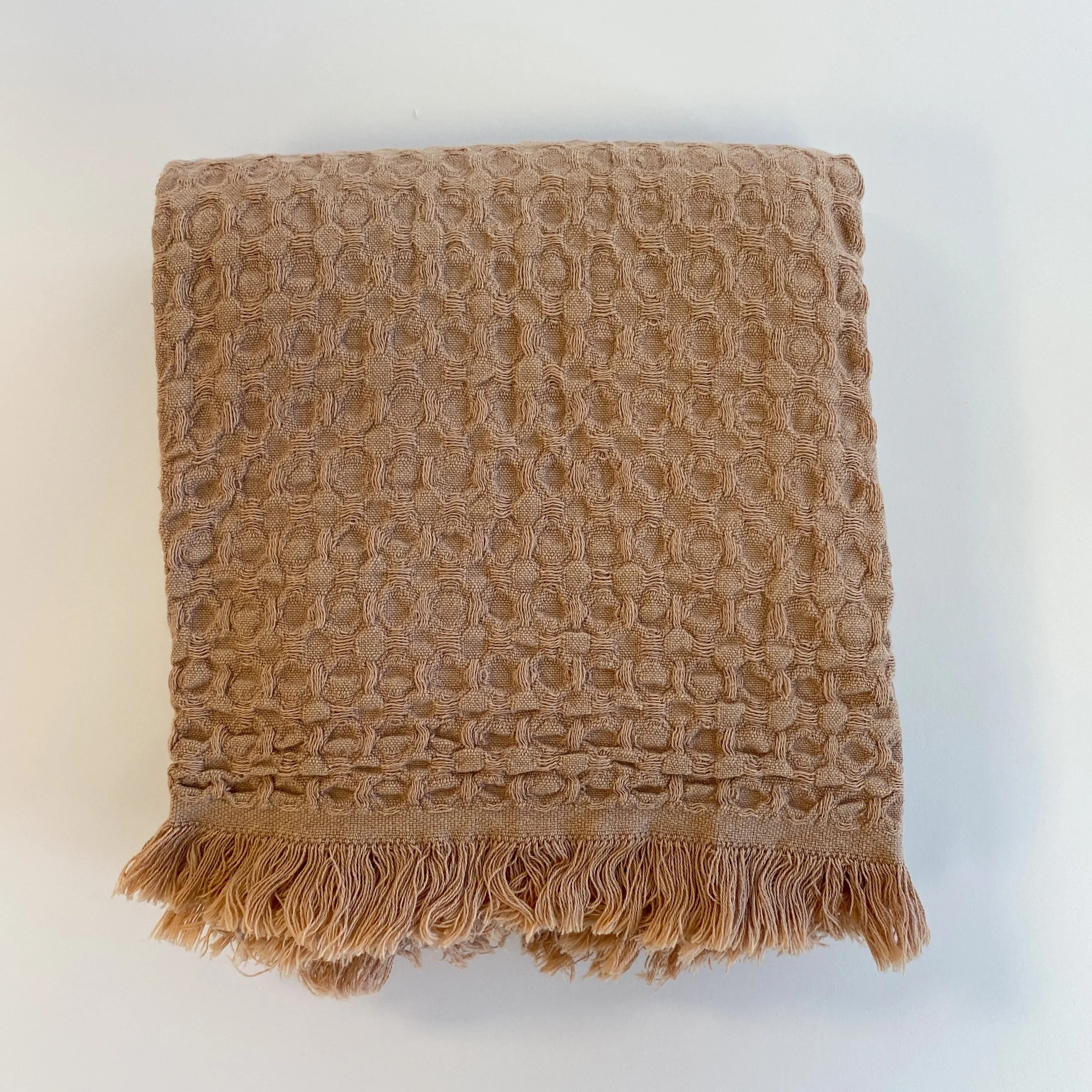 Linda Stonewashed Waffle Towel | The Loomia