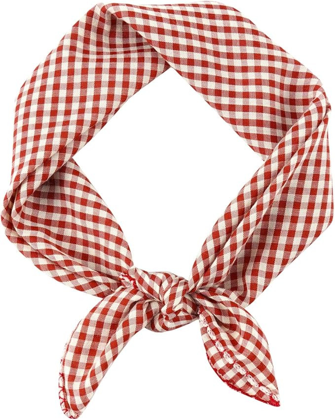 GERINLY Holiday Neckerchief Festival Print Square Scarf Fashion Head Wrap Ponytail Accessories fo... | Amazon (US)