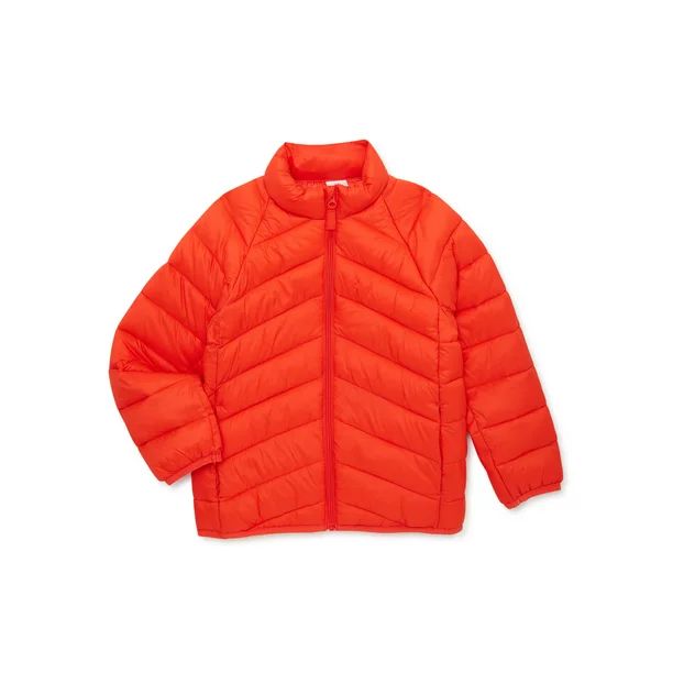 Wonder Nation Boys Lightweight Packable Puffer Jacket, Sizes 4-18 & Husky | Walmart (US)