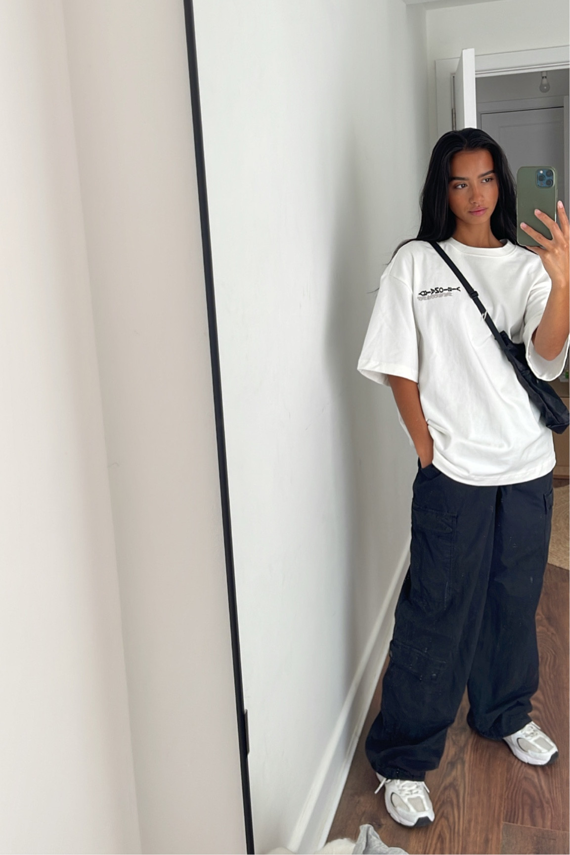 Casual cargo & tshirt kinda day. ☁️ This tshirt is from south st but I’m not able to link on here. I have linked similar white t shirts below from size. They have 20% off at the minute on orders over £150 . I always buy mens t shirts to get that oversized/boxy look   #ootd 

#LTKunder50 #LTKunder100 #LTKstyletip