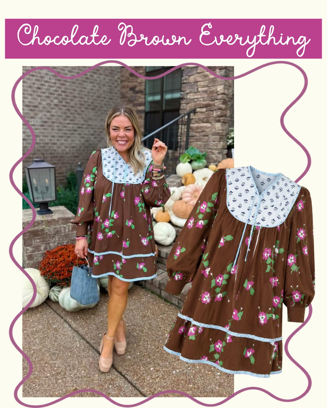 Chocolate brown everything this fall! This mini is so cute and it doesn't necessarily need to be cold for you to wear it. 😉

#LTKgrwm #LTKootd #LTKSeasonal
