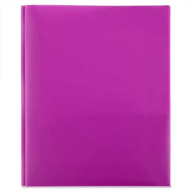 Pen+Gear 3-Prong Poly Folder, Purple | Walmart (US)