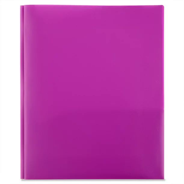 Pen+Gear 3-Prong Poly Folder, Purple | Walmart (US)