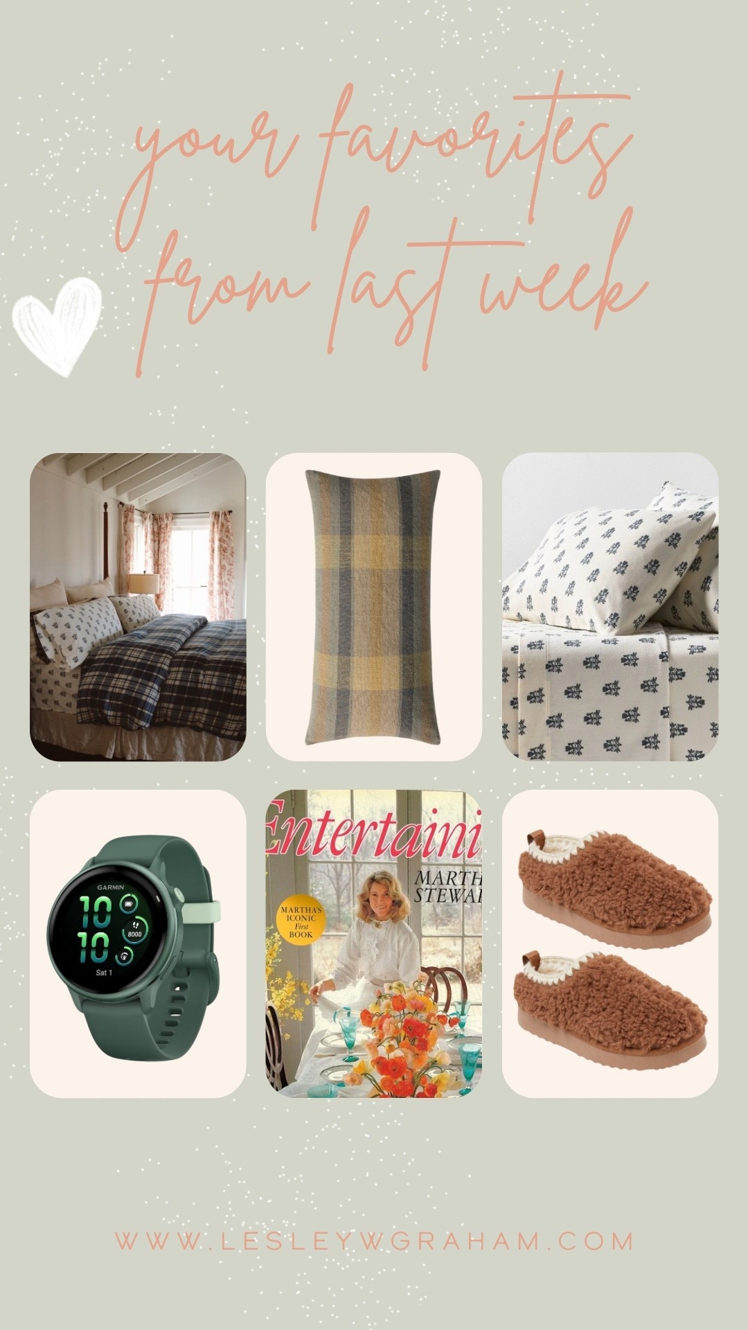 Top sellers last week. Winter bedding, Chris loves julia pillows my net farming watch(looove!) Martha Stewart’s entertaining book cozy slippers

#LTKHome #LTKHoliday #LTKActive