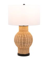 Woven Rattan Table Lamp | Back To Campus | T.J.Maxx | TJ Maxx