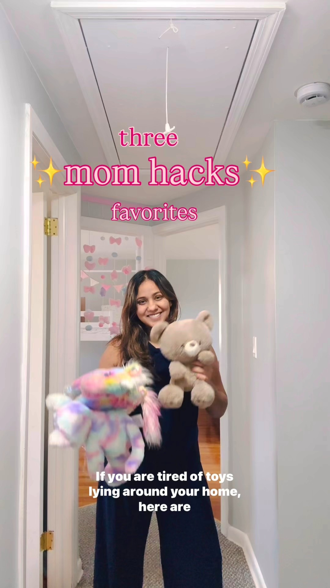 If you are tired of toys lying around your home, here are three of my favorite mom hacks for storing soft toys and keeping our spaces organized! First, there's this adorable hammock corner net that adds a cute Boho vibe while holding smaller toys. Next, I love these large pull-out baskets with lids—they fit perfectly under furniture and keep larger toys tidy. And lastly, my favorite, an over-the-door organizer for stuffed animals that makes cleanup so easy! 

#LTKHome #LTKSpringSale #LTKKids