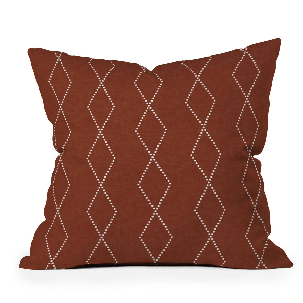Little Arrow Design Co Geo Boho Diamond Rust Square Throw Pillow Orange - Deny Designs | Target