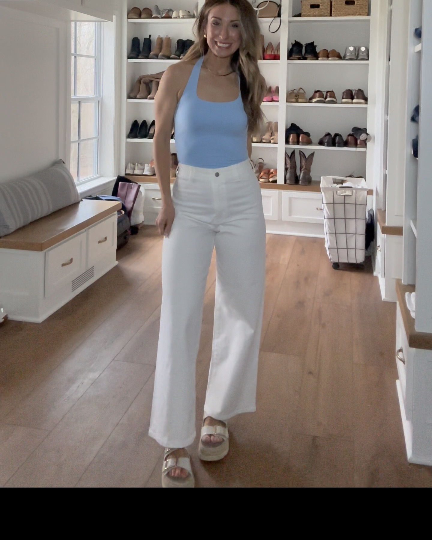 Wait, why is this top so flattering?! 

Found the perfect halter top for spring & summer and had to grab it in multiple colors 🤍🩵🖤
It’s one of those pieces you can throw on with anything and instantly feel put together. 

Spring outfit | summer outfit | halter top | amazon fashion find | chic look

#LTKootd #LTKOver40 #LTKSeasonal