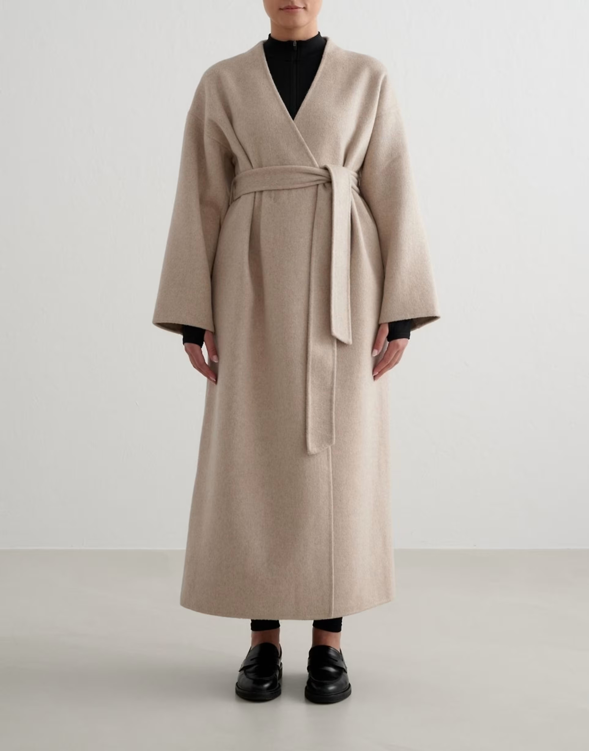 Aim'n Dark clay wool coat in dark clay | ASOS (Global)