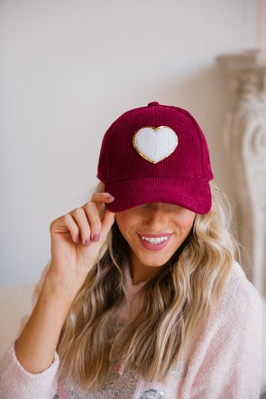 HEART YOU CORDUROY HAT | Judith March