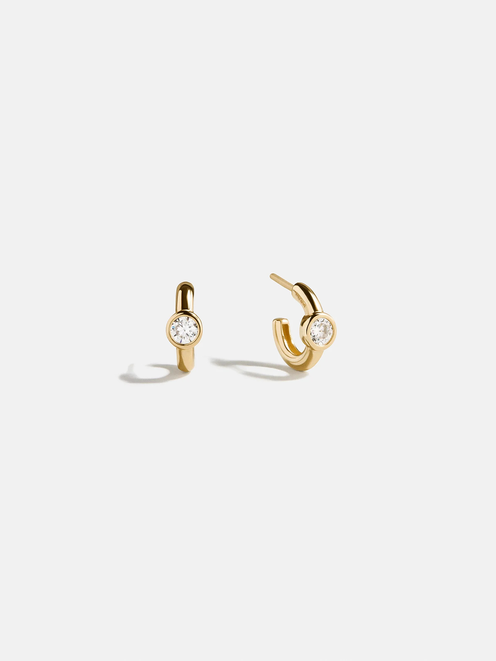 Dawn 18K Gold Earrings - Gold/Pavé | BaubleBar