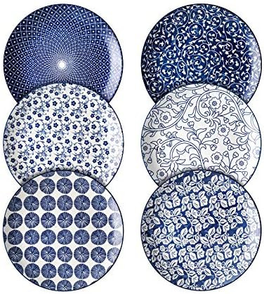 Selamica 10 inch Porcelain Dinner Plates, Large Size Serving Plate for Salad, Pancakes, Steak, Se... | Amazon (US)