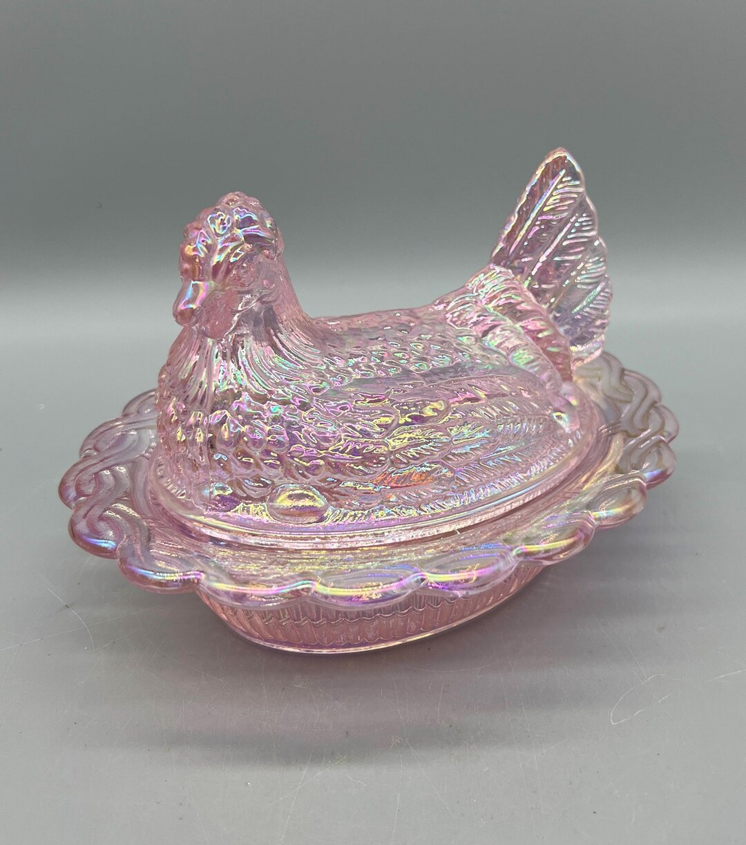 Mosser Hen on Nest Rose Pink Carnival 6 1/2” - Etsy | Etsy (US)